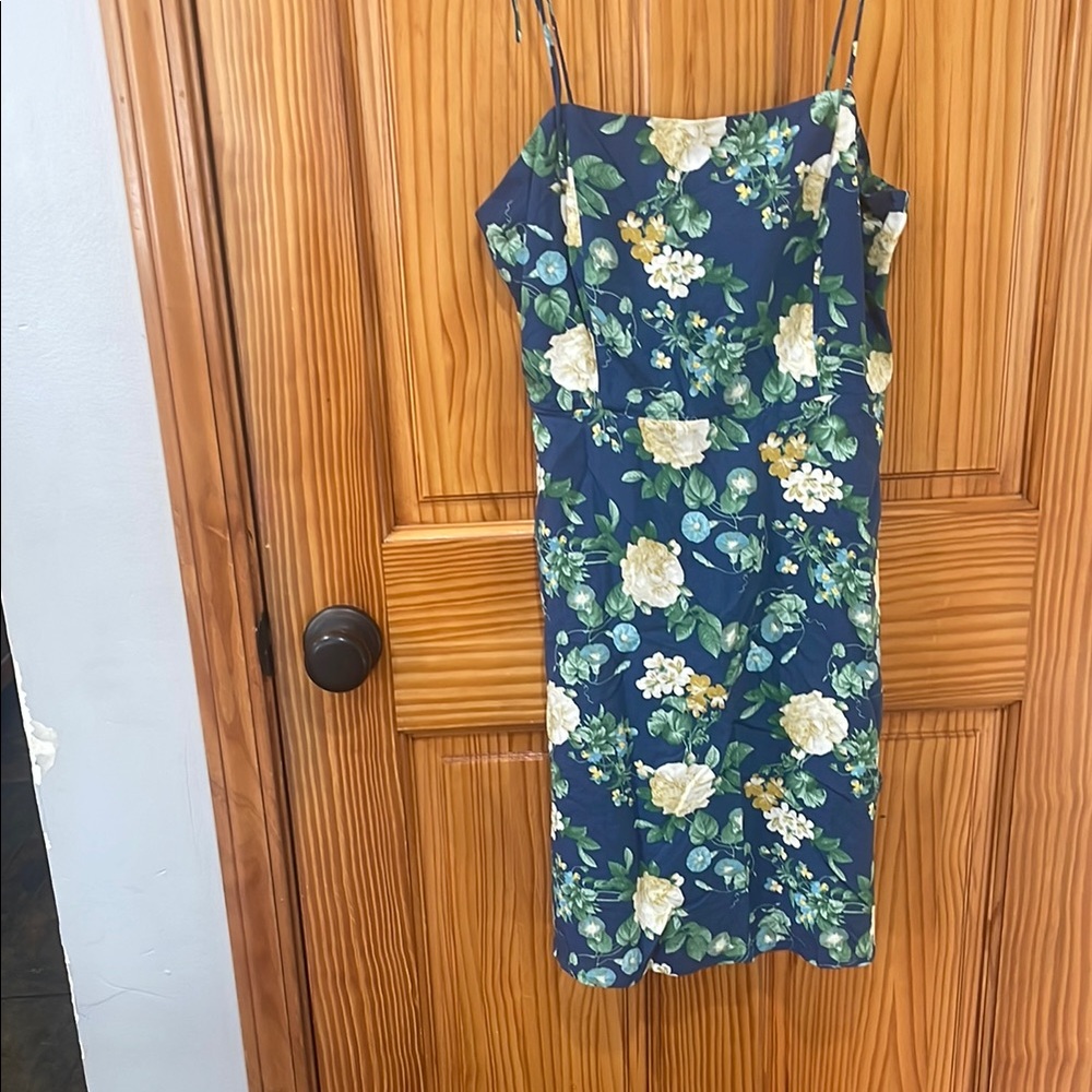 Old Navy Navy Floral Mini Dress